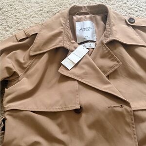 New Abercrombie & Fitch Women's Classic Trench Coat Petite 0 XS